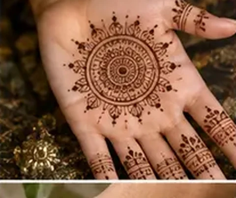 Mandala dans la paume